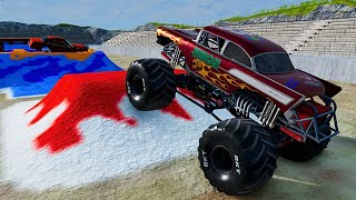 AVENGER vs. SKELETOR Monster Truck Battle at Arena Show!