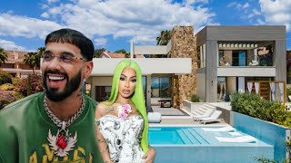 MIRA LA CASA QUE ANUEL LE COMPRA A YAILIN Y A SU HIJA CATTLEYA EN MIAMI VALORADA EN 500 MIL DOLARES