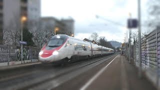 Züge in Freiburg Herdern: ECE, ICE, RS 1, BR 146...