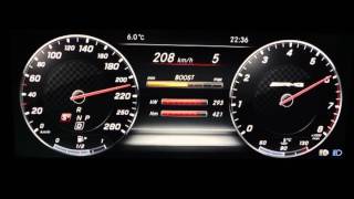 2017 Mercedes Benz AMG E43 Acceleration 0-210 km/h