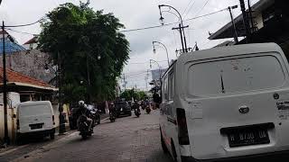 suasana sore hari di kota lama SEMARANG.