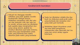 KEANDALAN(RELIABILITY)