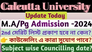 pg/m.a admission -2024,2nd counselling date published,Arts, Commerce, Education, Journalism & Lib.Sc