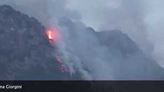 INCENDIO CHIUSAFORTE Monte Jovet