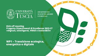 WP1. Transizione ecologica, energetica e digitale