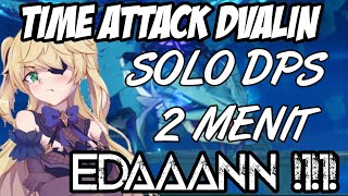 DVALIN LVL 60 TIME ATTACK (2Menit) -  SOLO DPS FISCHL