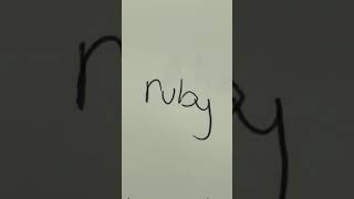 How I imagine your handwriting based off of your name!