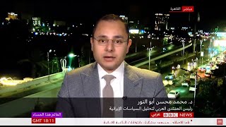 د. محمد محسن أبو النور لمذيعة BBC: اسمحي لي أن أتحدث حديث العلم عن إيران