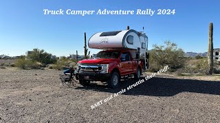 Nomad Truck Camping at the 2024 Truck Camper Adventure Rally in Quartzsite, Az.