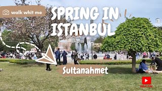 walking tour in Istanbul, Sultan Ahmed, Turkey,City Center 4K