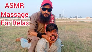 asmr Massage for deep Sleep by fake bengali baba #headmassage #asmr #challenge #headmassag #barber