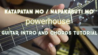 Katapatan mo / napakabuti mo powerhouse guitar chords tutorial