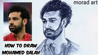 Draw Mohamed Salah from Liverpool in an easy way