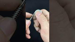 Creative Wire Tutorial：Tool for adjusting wire to make keychain hooks #handmade #tutorial #creative