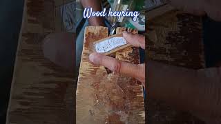 wood keyring making #woodworking #keyrings #shorts