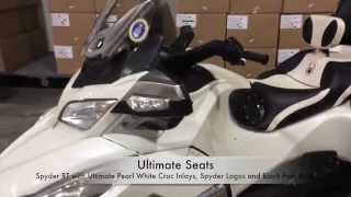 Ultimate Seats - Spyder RT with Ultimate Pearl White Croc Inlays