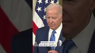 Babbling Biden gets roasted by reporter 🤣