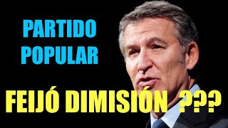 PARTIDO POPULAR , NÚÑEZ FEIJÓ … DIMISIÓN ???