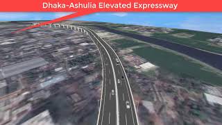 Dhaka Ashulia Elevated Expressway Animation