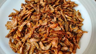 Dry shrimp or prawn's fry recipe #shrimps #prawns/Seafood /how to clean dry shrimp or prawn's