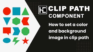 How to set a color and background image in clip path