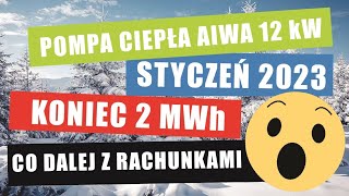 Szok, co będzie dalej, podsumowanie stycznia 2023 roku ogrzewania prądem.