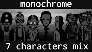 7 characters mix - incredibox monochrome mix