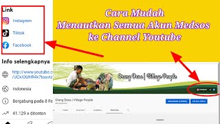 Cara Menautkan Akun Medsos ke YouTube