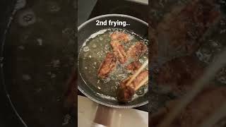 Cooking crispy spareribs #foryou #frying #crispy #yummy #letseat #food #homecook #spareribs