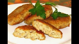 КОТЛЕТКИ с рыбкой, очень вкусно.