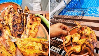 Batair BBQ | Fish BBQ | Grilled Fish | Grilled Batair | Quail BBQ | The Haven Dweller