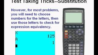 Test Taking Tricks 1 Using the Graphing Calculator