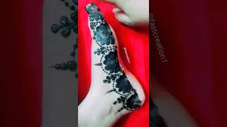 Amazing reverse leg mehndi।।beautiful foot mehndi design।।easy leg mehndi design#shorts #short