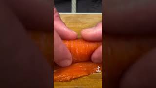 Air Fryer: Salmon Wrapped Shrimp Recipe - Wild Sockeye & Spot Prawns #shorts