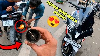 bajaj PULSAR RS 200 😱 exhaust op modified super bike smooth sound 🤯sound #2023 moto blog