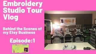 Craft Room Tour | Studio Tour | Office Tour | Small Business Tour | Etsy Shop Tour | Studio Vlog