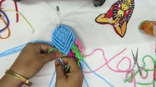 Colourful Macrame Fish 🐠 Wall Hanging ||Fish Tutorial from Waste Macrame