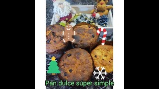 Cómo hacer pan dulce súper simple 😋😋 🎄🎄🎄