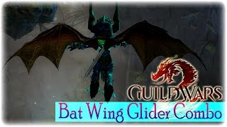 Guild Wars 2 Gameplay - Bat Wing Glider Combo (700 gems)