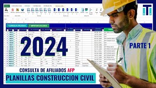 ✅ Consulta masiva de AFILIADOS AFP | Sistema de planillas Construcción Civil 2024 *PARTE 1*