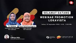 Webinar Promotion: LOKAVISTA | Selasa, 29 September 2020