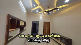 Home Tour 600 sqftல் குட்டி மாளிகை|2 BHK House for sale Interior with Modular kitchen