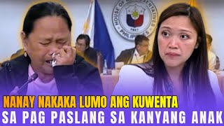 NANAY NANLUMO ANG QUAD COMM. SA KUWENTO SA PAG PATAY SA KANYANG DALAWANG ANAK