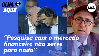 Reinaldo: Pesquisa sobre o governo Lula com o mercado tem que entrar por uma orelha e sair por outra