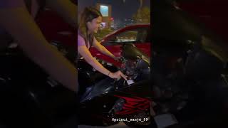 Hayabusa 2018 model with lady biker Sanjana