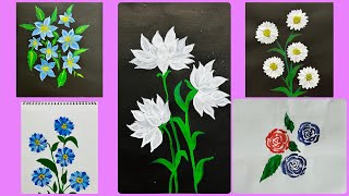 How to draw painting flowers #sukla ##