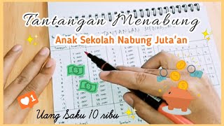 TANTANGAN MENABUNG 100 RIBU/BULAN & TIPS MENGURANGI JAJAN | TIPS MUDAH MENABUNG ANAK SEKOLAH