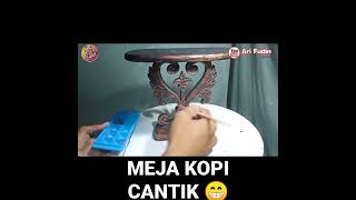 DIY COFFE TABLE || MEJA KOPI CANTIK || DEKORASI RUMAH #shorts #diyhowtomake #idekreatif