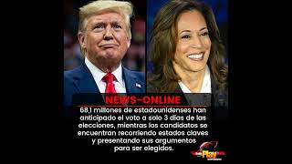 #NewsOnline📰 - #EstadosUnidos🇺🇸 ▶️ 68,1 millones de estadounidenses han anticipado el voto.