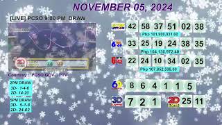 [LIVE] PCSO 9:00 PM DRAW - NOVEMBER 05, 2024 LOTTO RESULTS